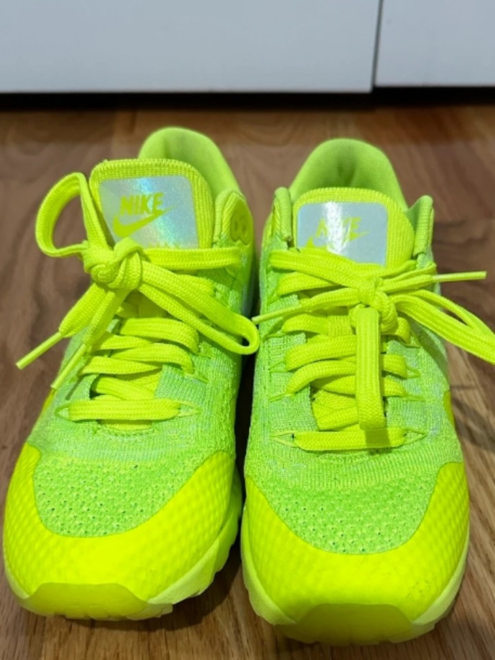 Nike Women's Neon Green Lace-Up Sneakers